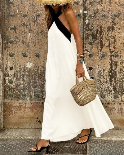 LYVÉ | CROSS NECK DRESS