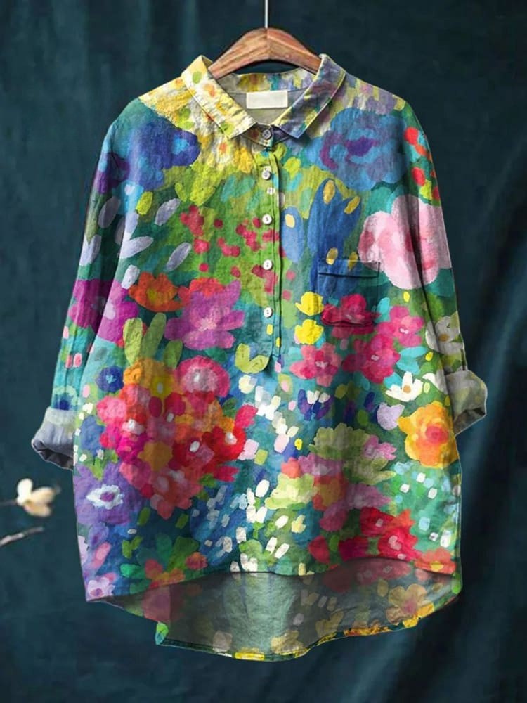 ELIRA – CHIC VINTAGE FLORAL SHIRT