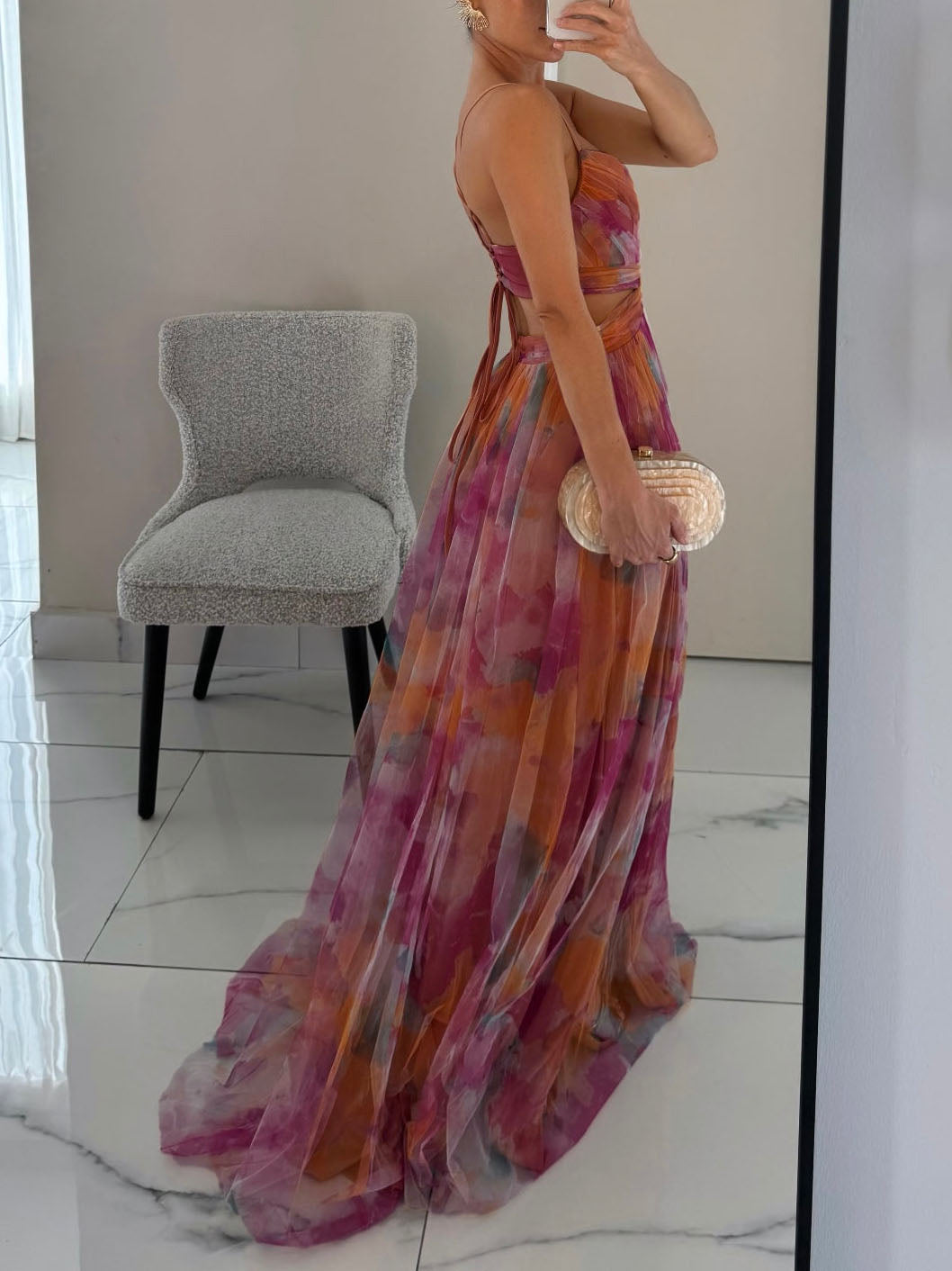 SELENE – ELEGANT PLEATED OCCASION DRESS