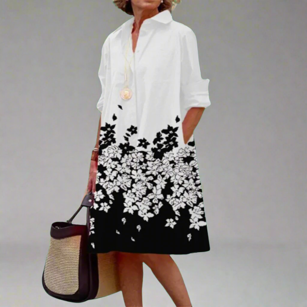CALLA – ELEGANT FLORAL MIDI DRESS