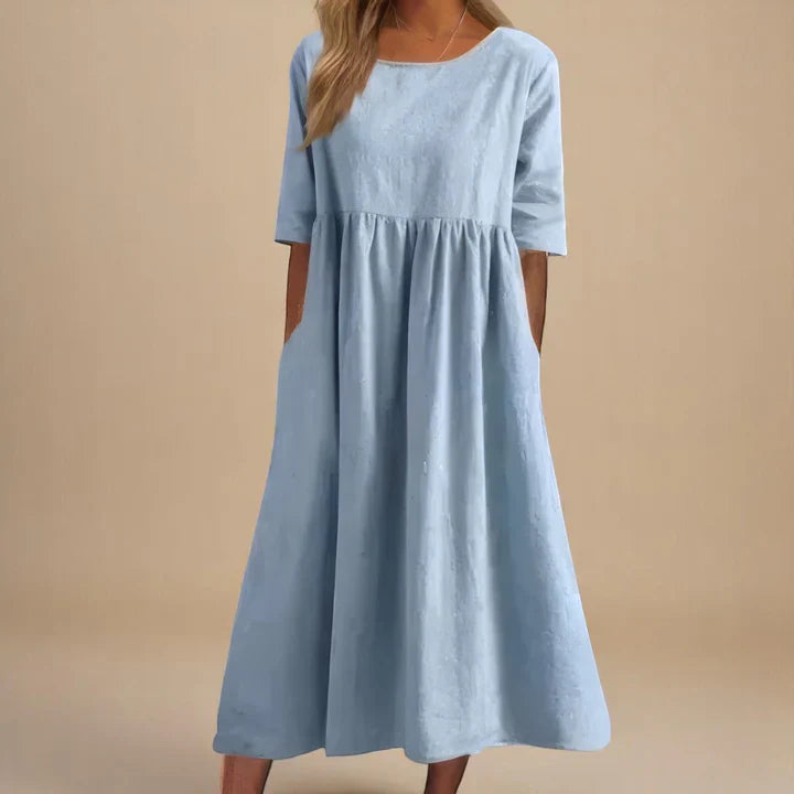 AMARIS | ELEGANT LOOSE-FIT MAXI DRESS