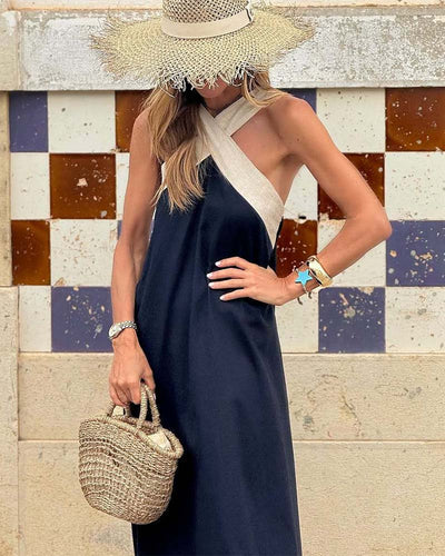 LYVÉ | CROSS NECK DRESS