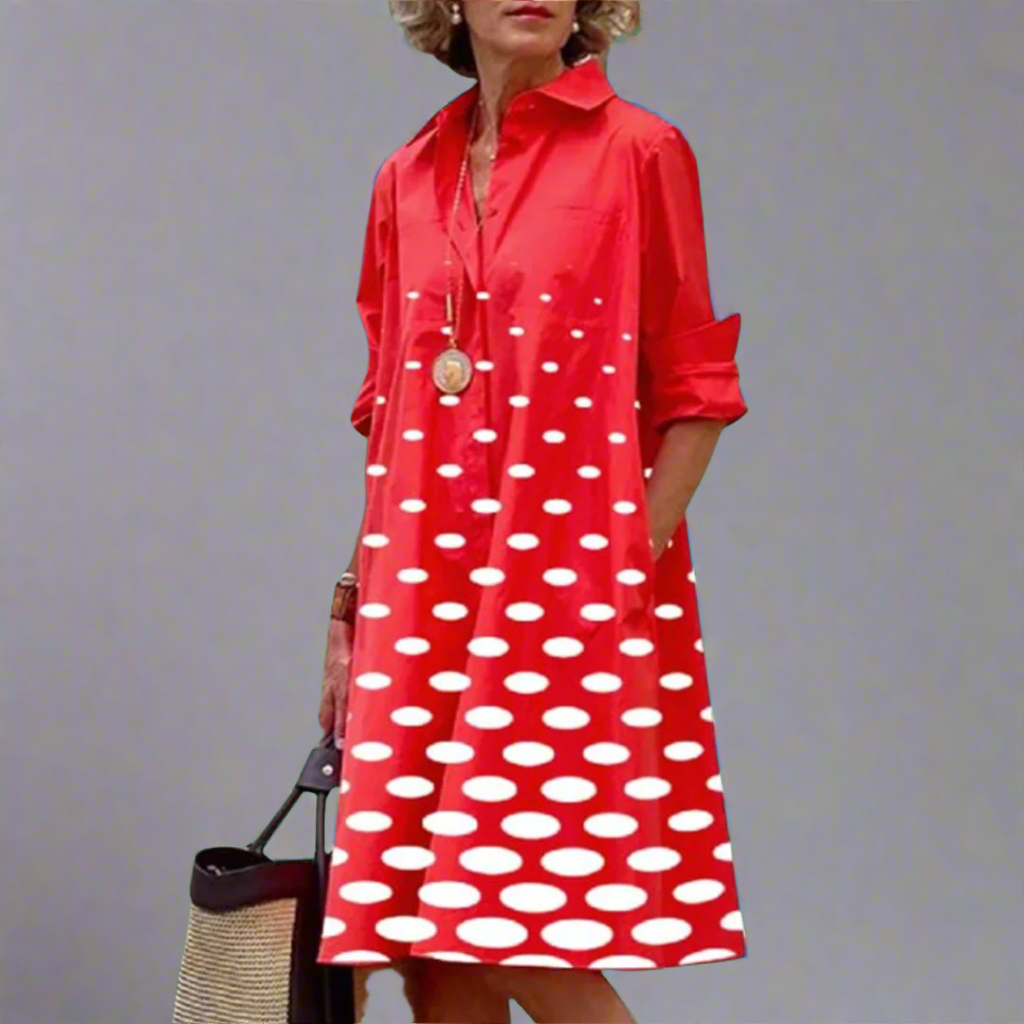 MARINA – RETRO-CHIC POCKET MIDI DRESS