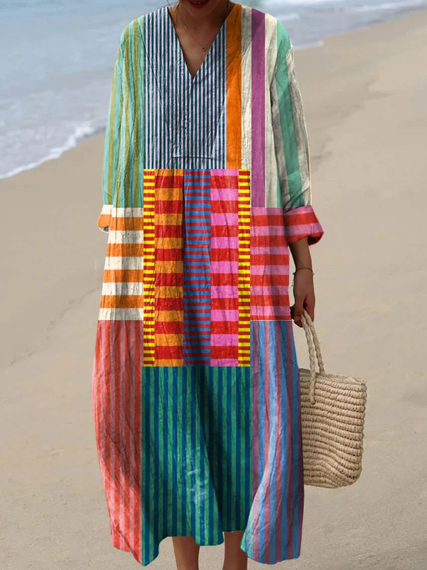 CELESTE | COLORBLOCK MAXI DRESS