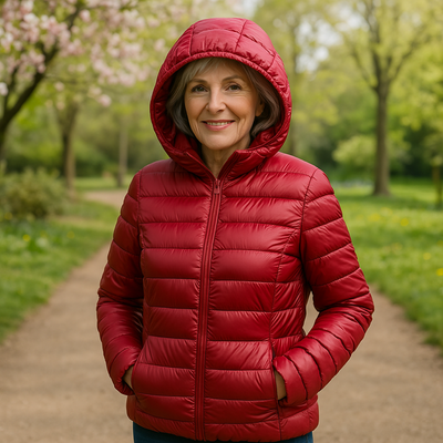THE AURORA JACKET | DARK RED