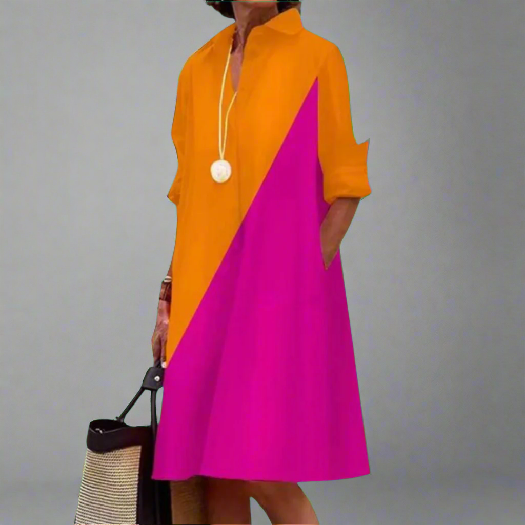 SORAYA – GRADIENT BREEZE MID-CALF DRESS