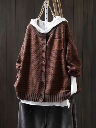 THALINA | TEXTURED KNIT CARDIGAN