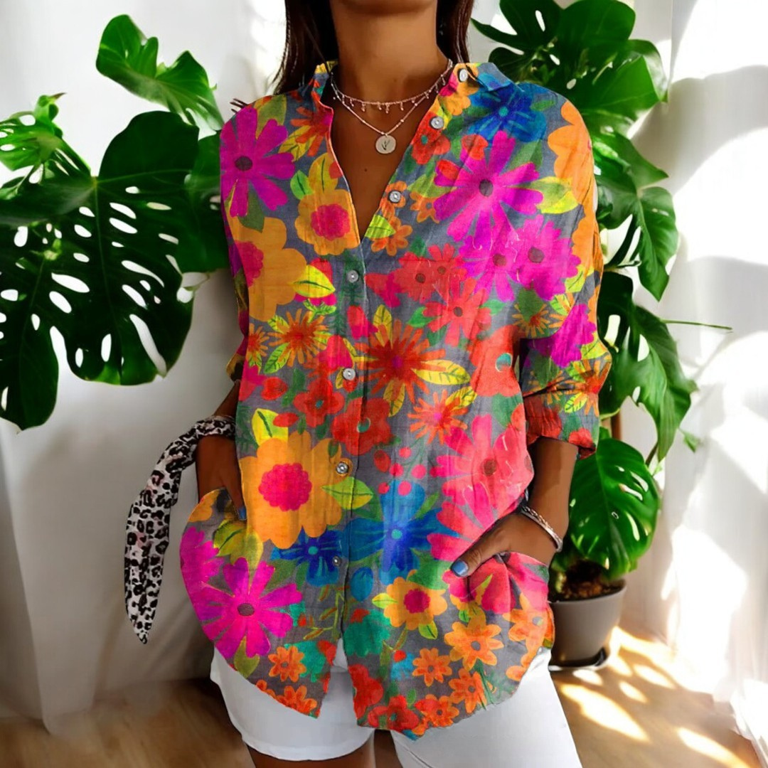 ISALYN | STYLISH FLORAL BLOUSE