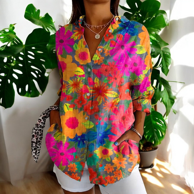 ISALYN | STYLISH FLORAL BLOUSE