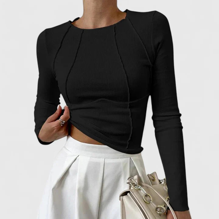 SOLENYA | COMFORTABLE LONG SLEEVE TOP