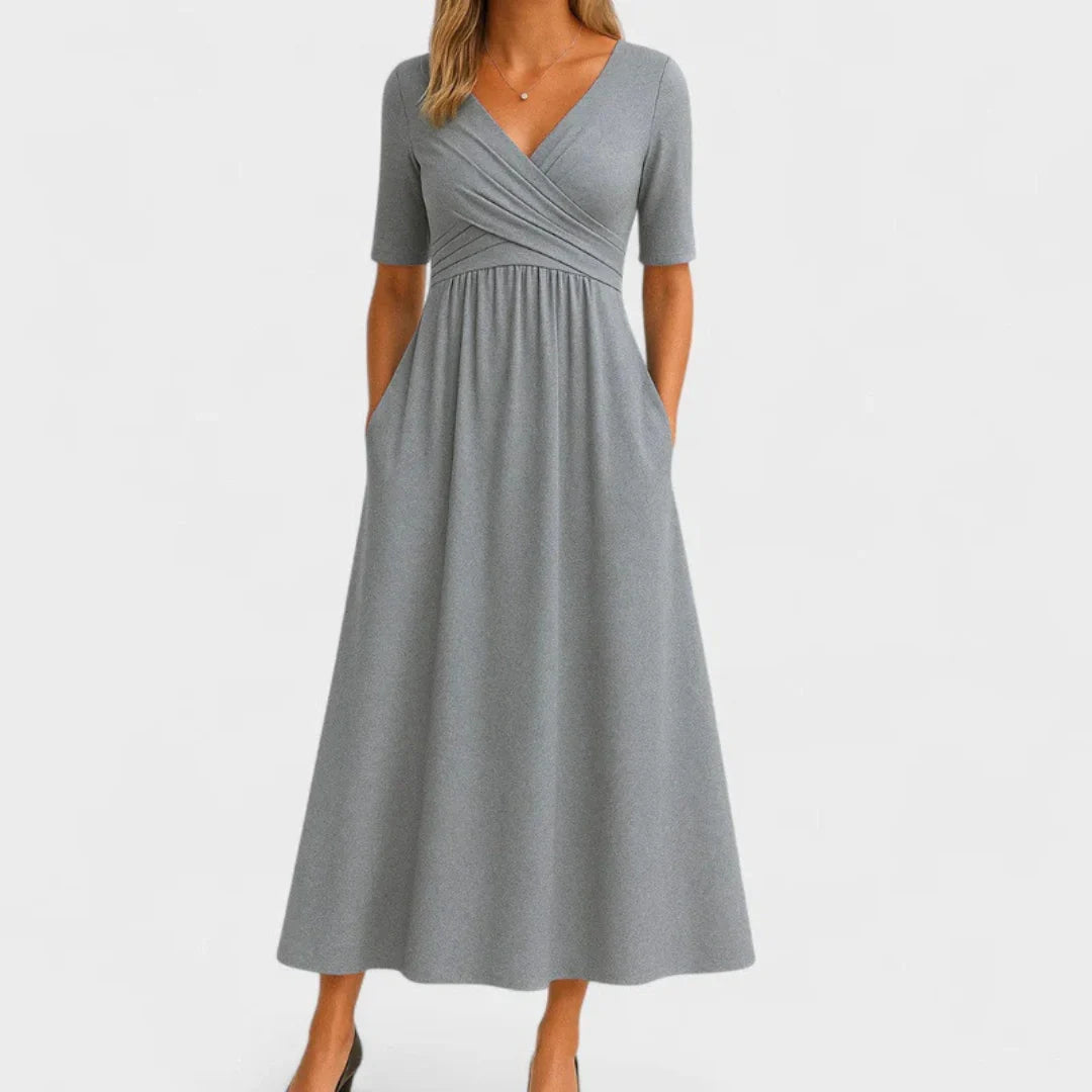 THE MARIBEL | PLEATED DAY DRESS