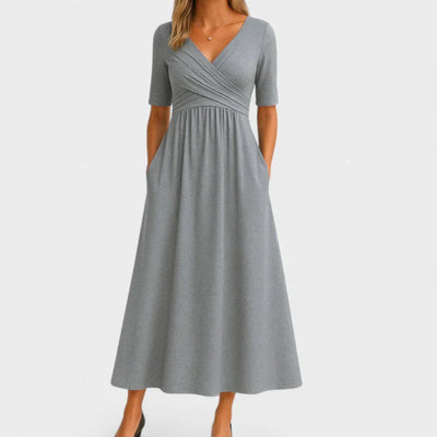 THE MARIBEL | PLEATED DAY DRESS