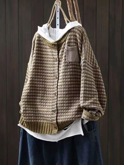 THALINA | TEXTURED KNIT CARDIGAN
