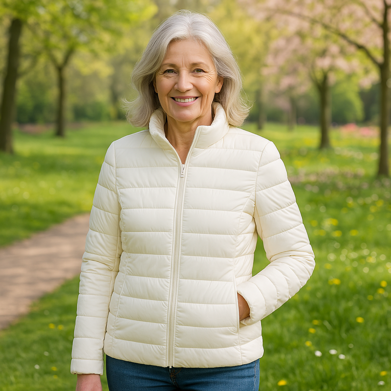 THE SERENA PUFFER JACKET | WHITE