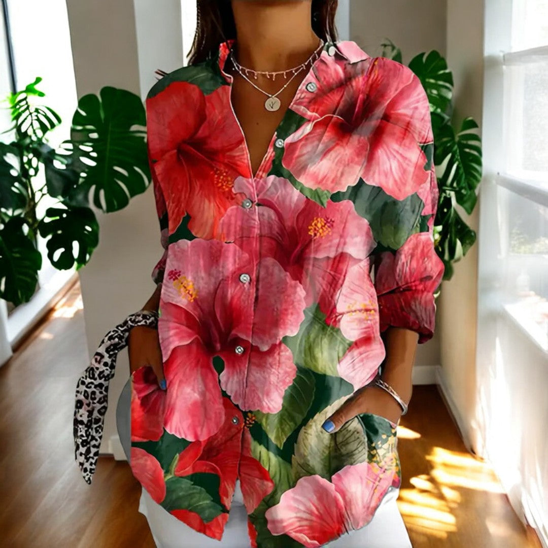 ISALYN | STYLISH FLORAL BLOUSE