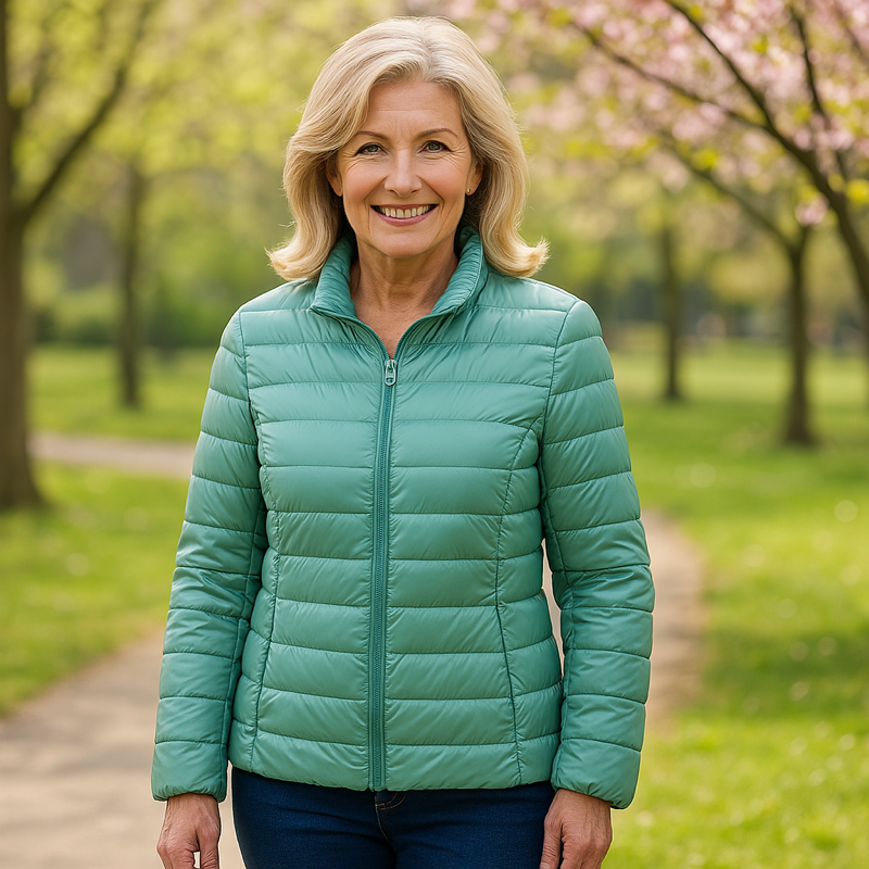 THE SERENA PUFFER JACKET | MINT GREEN