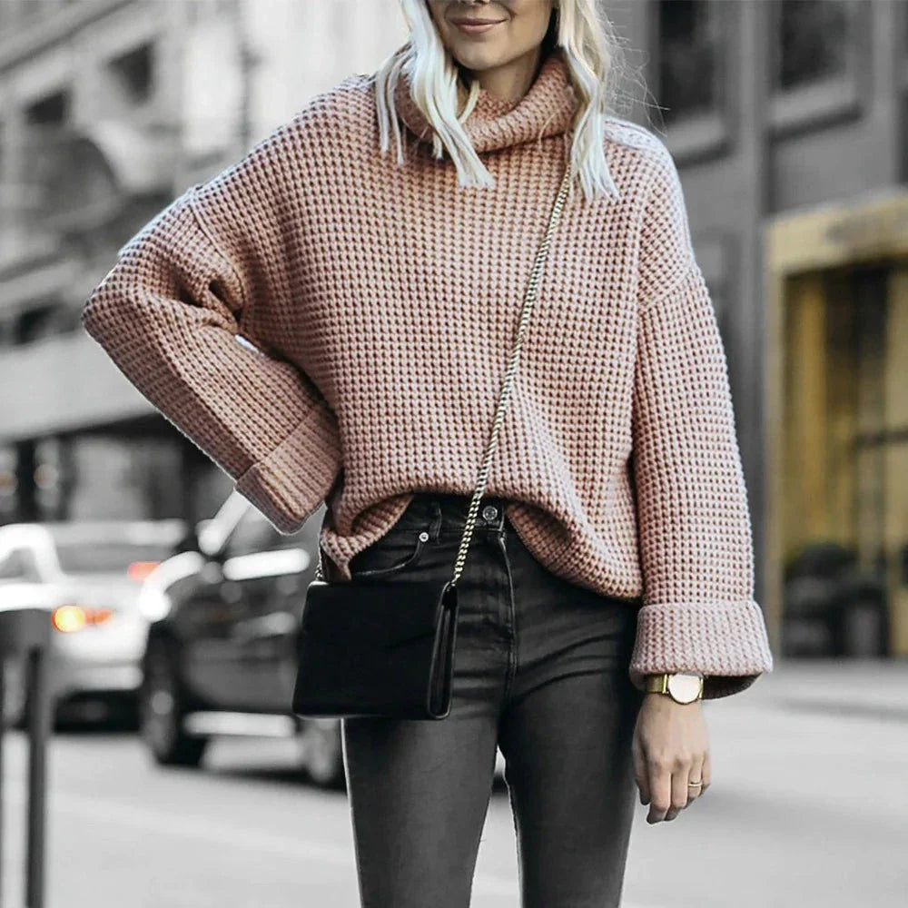 CAMILLE WAFFLE-KNIT | PULLOVER