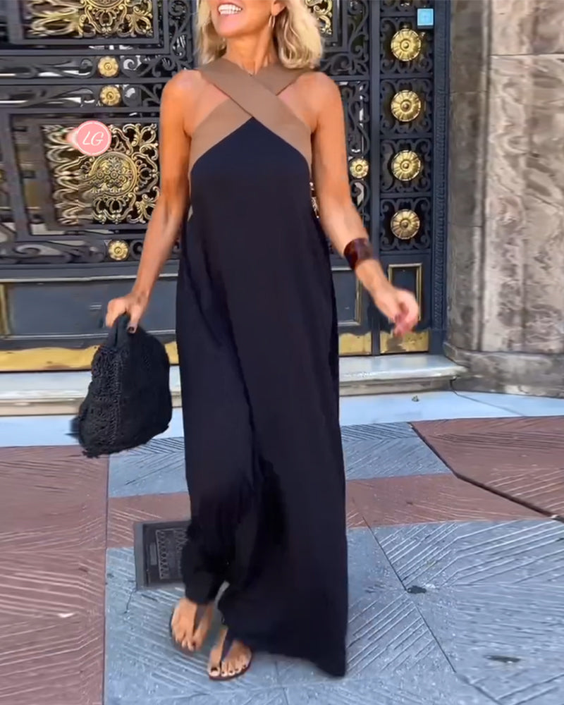 LYVÉ | CROSS NECK DRESS
