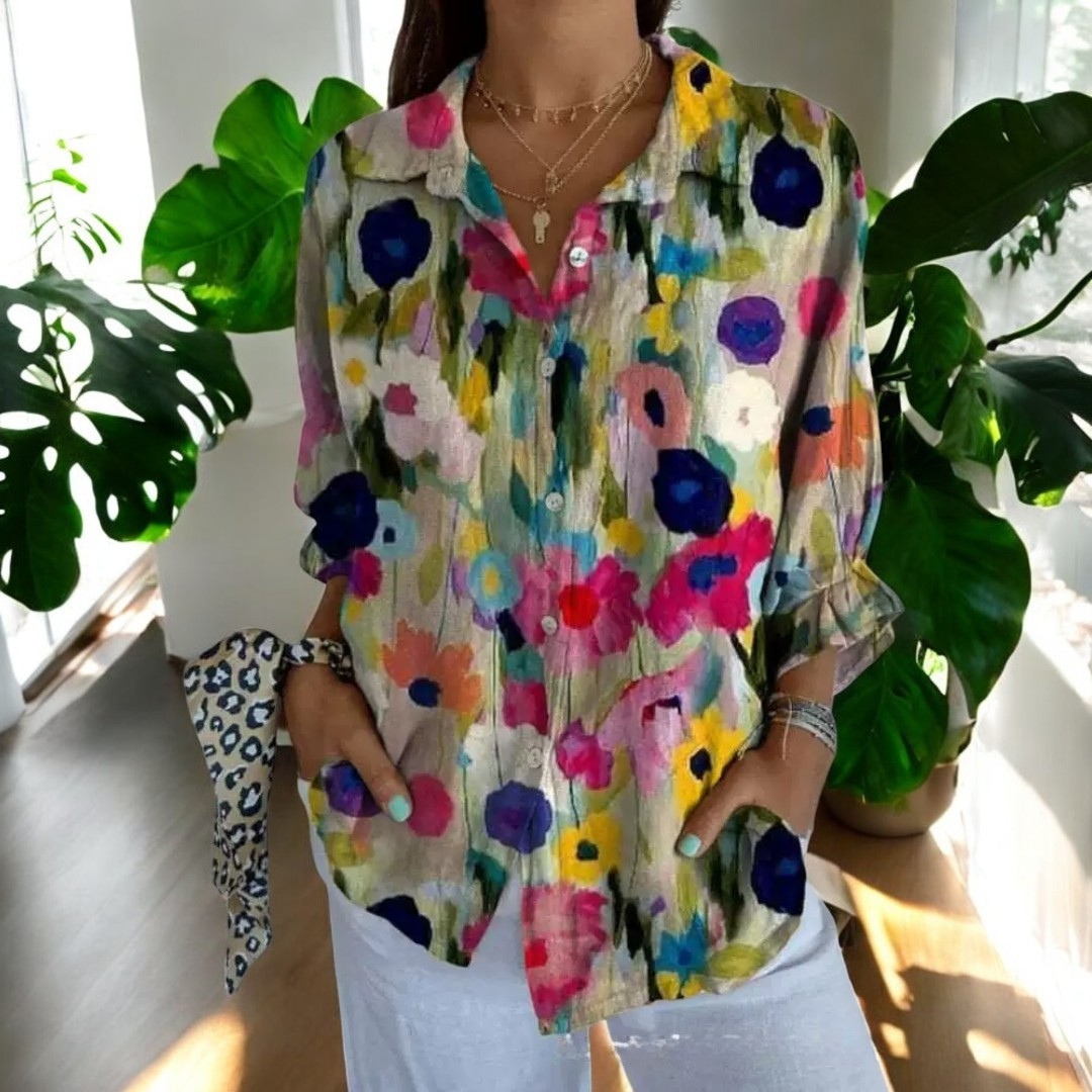 ISALYN | STYLISH FLORAL BLOUSE