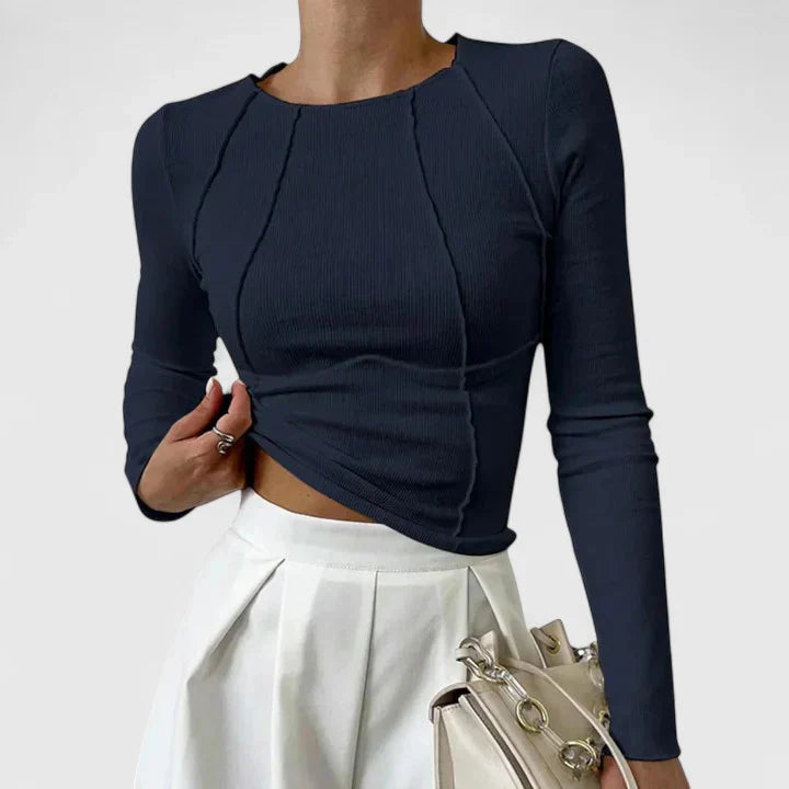 SOLENYA | COMFORTABLE LONG SLEEVE TOP