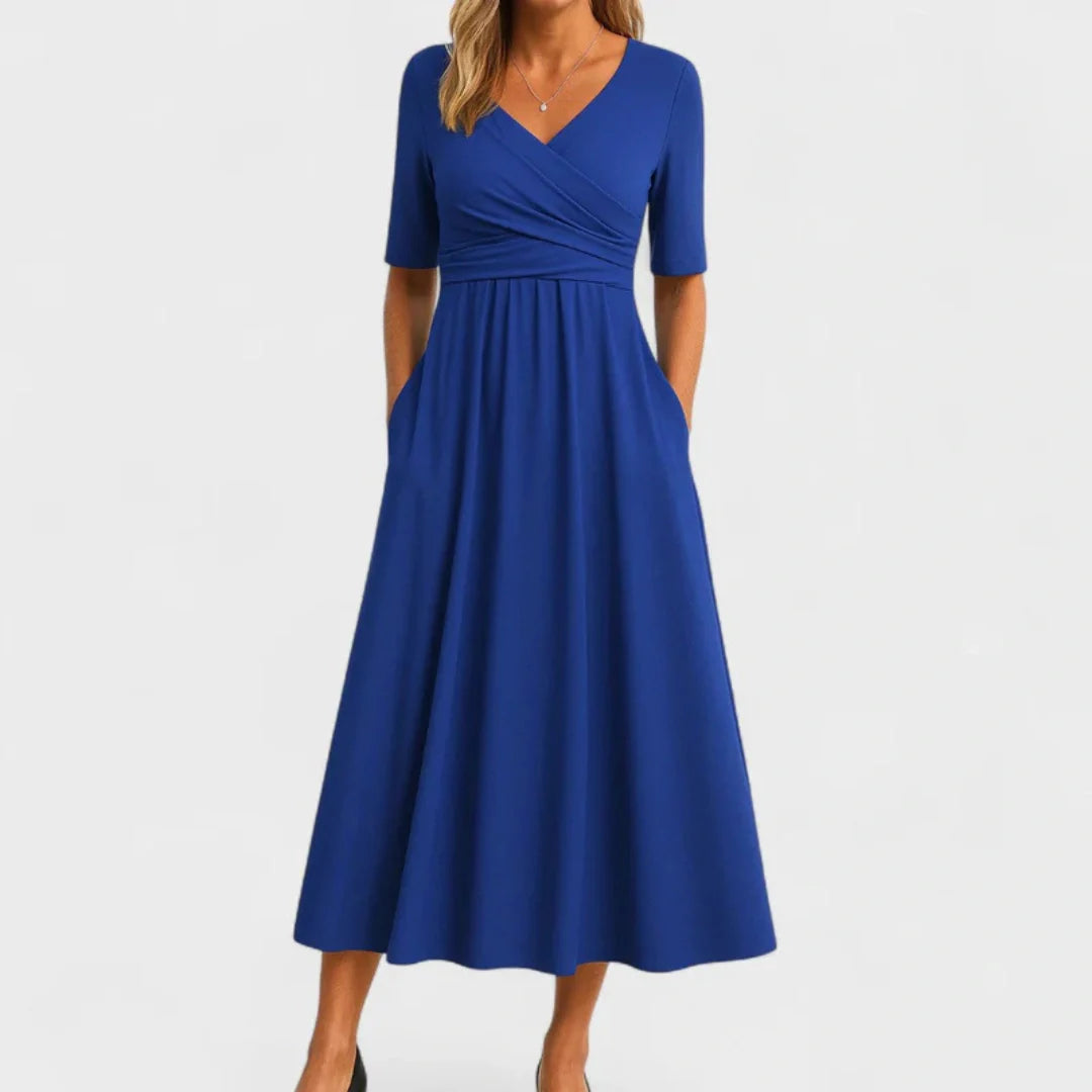 THE MARIBEL | PLEATED DAY DRESS