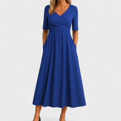 THE MARIBEL | PLEATED DAY DRESS