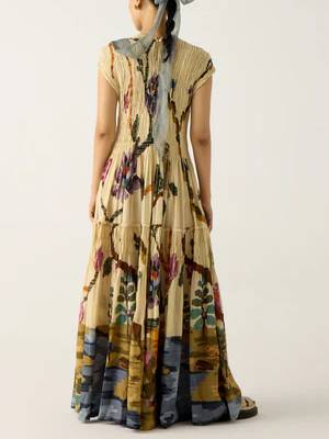 SORAYA – BOHO-INSPIRED PLEATED MIDI DRESS