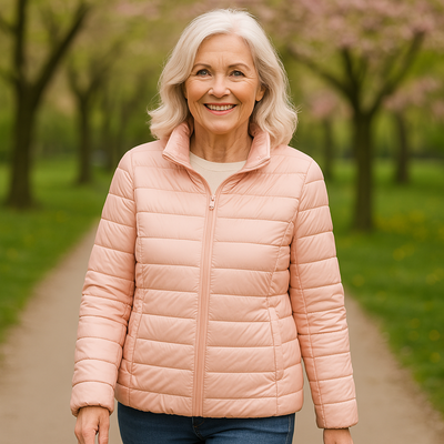 THE SERENA PUFFER JACKET | LIGHT PINK