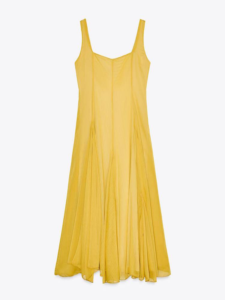 SERENA – TIMELESS SQUARE-NECK A-LINE OCCASION DRESS