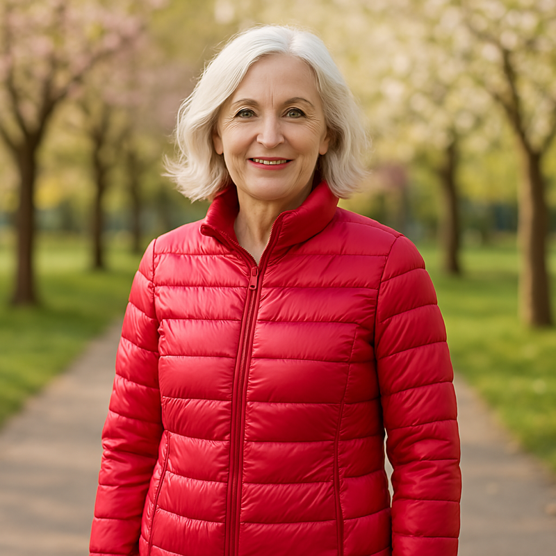 THE SERENA PUFFER JACKET | RED