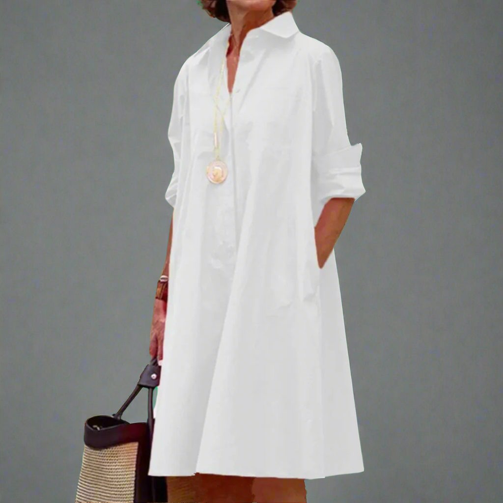 MAEVE – GRACEFUL LONG SLEEVE MIDI DRESS