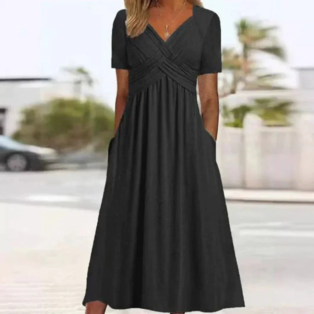 CELESTE – ELEGANT MAXI DRESS WITH POCKETS