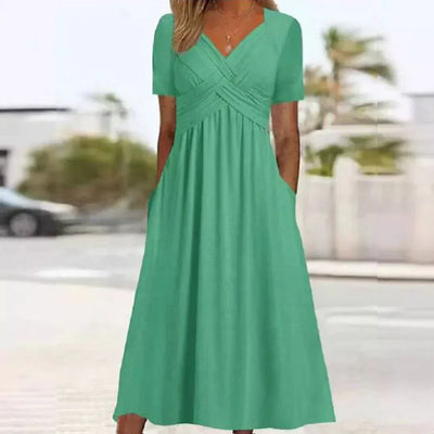 CELESTE – ELEGANT MAXI DRESS WITH POCKETS