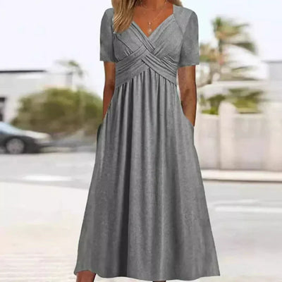 CELESTE – ELEGANT MAXI DRESS WITH POCKETS