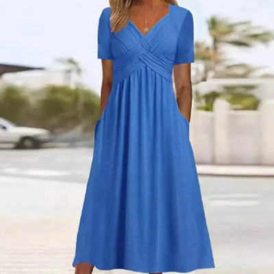 CELESTE – ELEGANT MAXI DRESS WITH POCKETS