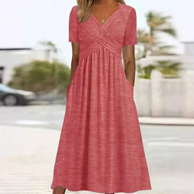 CELESTE – ELEGANT MAXI DRESS WITH POCKETS