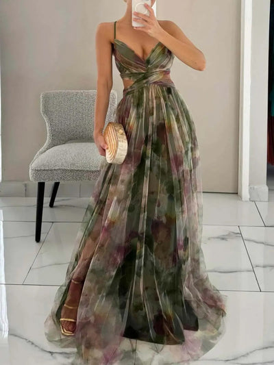 SELENE – ELEGANT PLEATED OCCASION DRESS