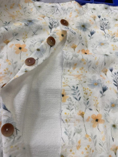 MYLENNA – COZY FLORAL BUTTONED KNIT CARDIGAN