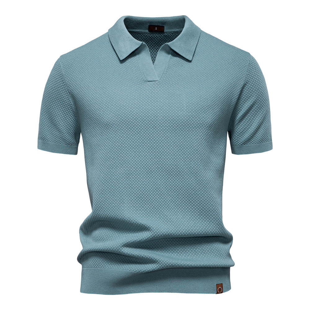 EDEN | TEXTURED POLO SHIRT