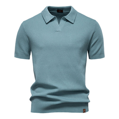 EDEN | TEXTURED POLO SHIRT