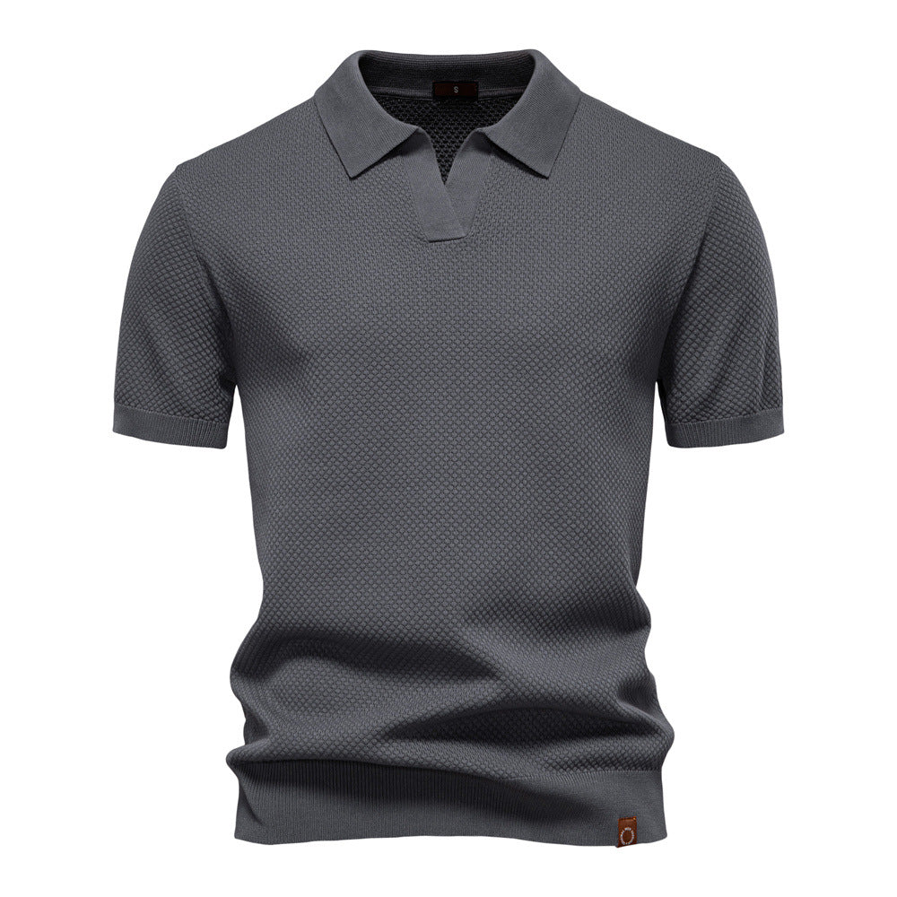 EDEN | TEXTURED POLO SHIRT