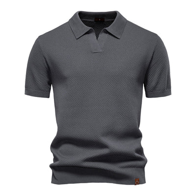 EDEN | TEXTURED POLO SHIRT