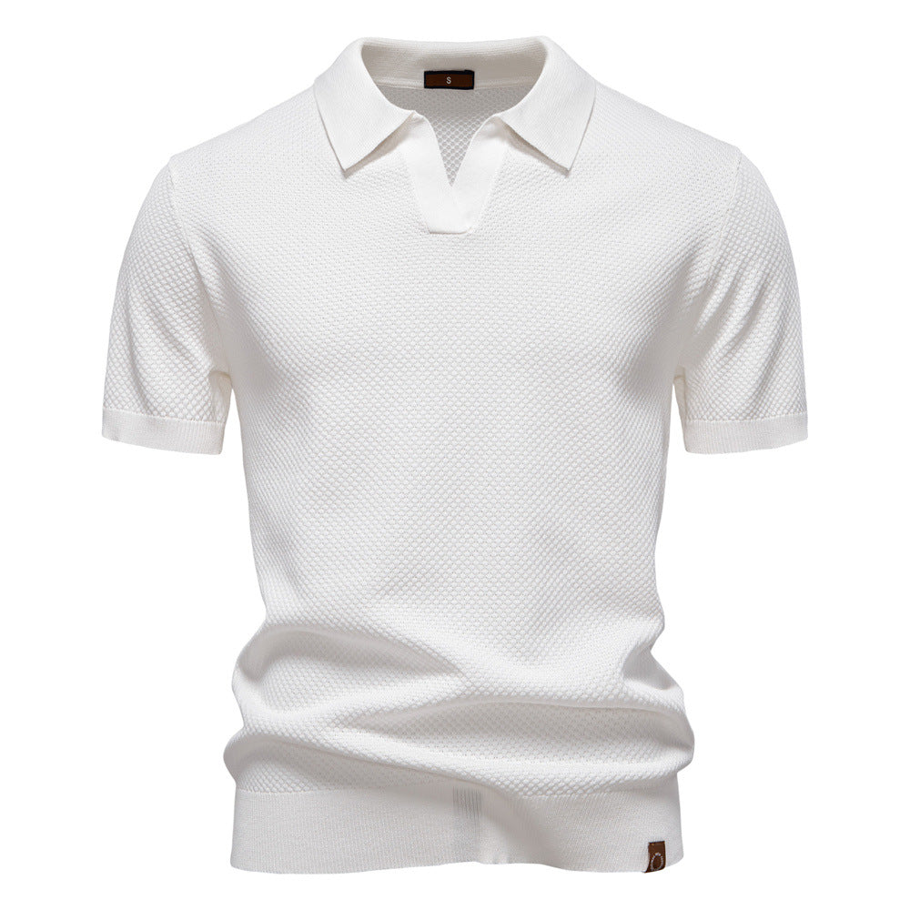 EDEN | TEXTURED POLO SHIRT