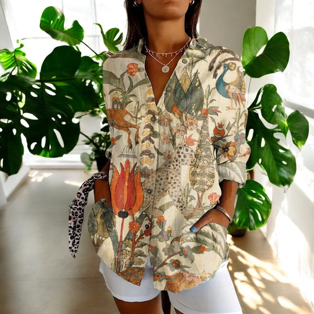 ISALYN | STYLISH FLORAL BLOUSE