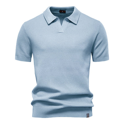 EDEN | TEXTURED POLO SHIRT