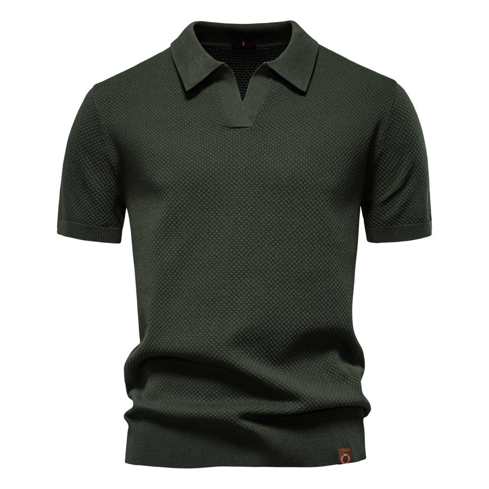 EDEN | TEXTURED POLO SHIRT