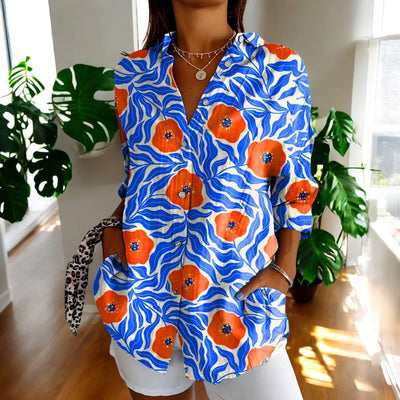 ISALYN | STYLISH FLORAL BLOUSE