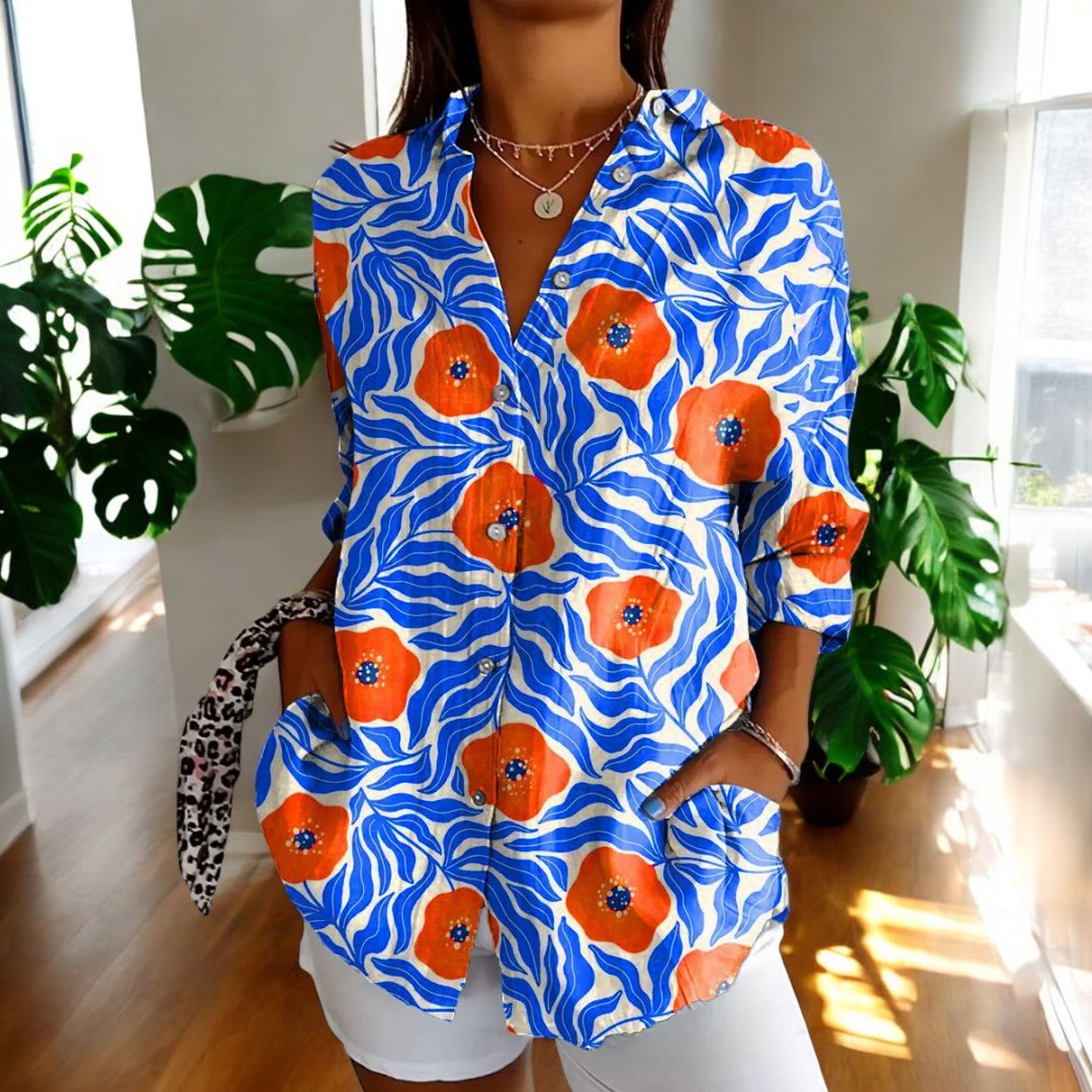 ISALYN | STYLISH FLORAL BLOUSE