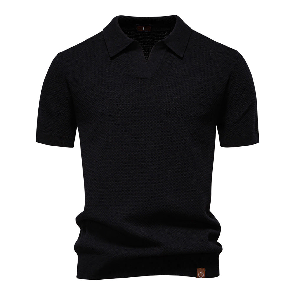 EDEN | TEXTURED POLO SHIRT