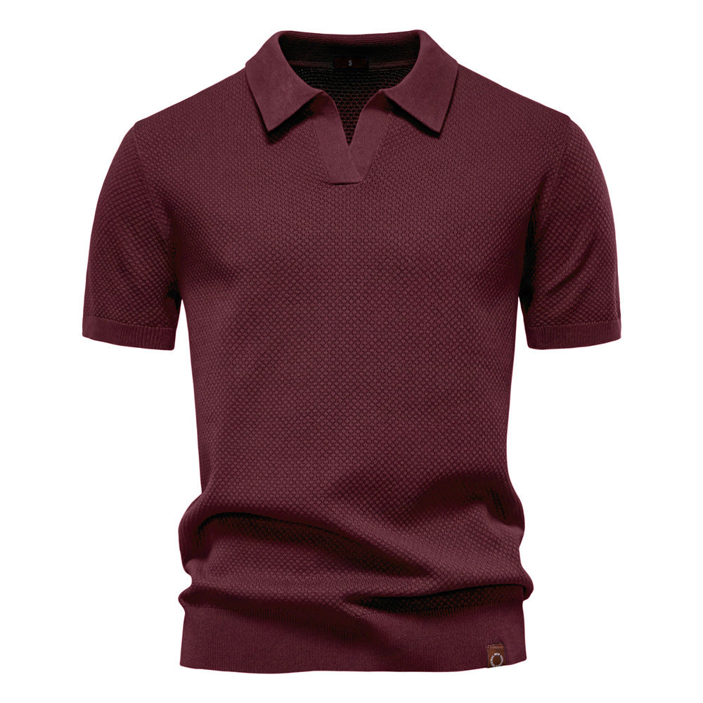 EDEN | TEXTURED POLO SHIRT